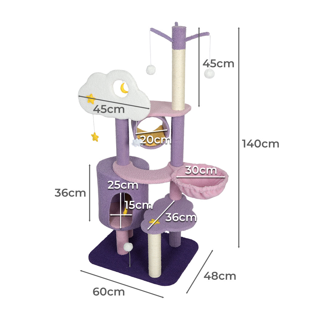 PaWz Cat Tree Kitten Furniture Condo-1942352762494914562