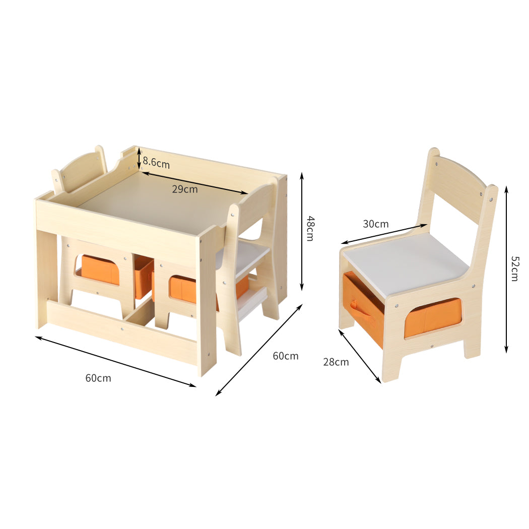 BoPeep Kids Table and Chair Set Storage