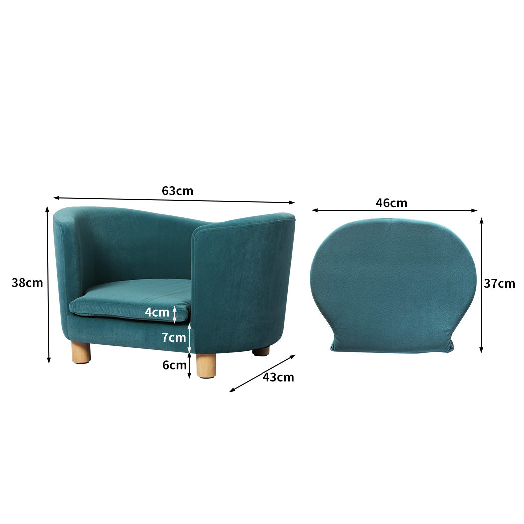 PaWz Pet Sofa Bed Dog Warm Soft Lounge Blue-1942353084076396546