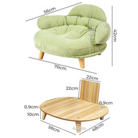 Pawz Elevated Pet Dog Cat Sofa Bed Couch XL Size Green-1942353691721994242