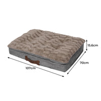 PaWz Dog Calming Bed Pet Cat Removable L Khaki Large-1942353078560886786