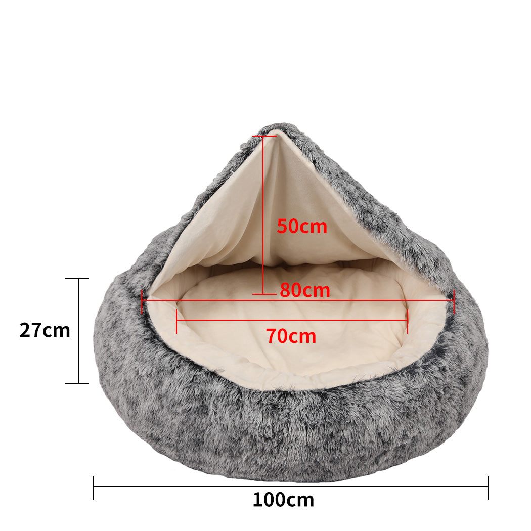 PaWz Pet Dog Calming Bed Warm Soft Plush XL X-Large-1942352739245887490