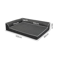 Pawz Orthopedic Dog Bed XXL Grey-1942353670142300162
