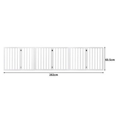 PaWz Wooden Pet Gate Dog Fence Safety White 100 Pack-1942353081358487554