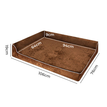 Pawz Orthopedic Dog Bed XL Coffee-1942353669165027330