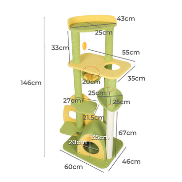 PaWz Cat Tree Kitten Furniture Condo-1942352762838847490
