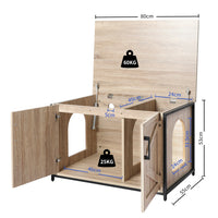 PaWz Enclosed Cat Litter Cabinet Box-1942352743071092738
