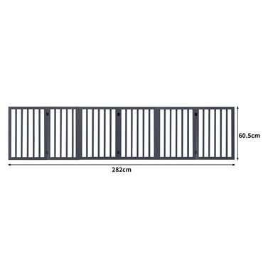PaWz Wooden Pet Gate Dog Fence Safety Grey 100 Pack-1942353081173938178