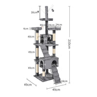 PaWz Cat Tree Scratching Post Scratcher Grey-1942353259192782850