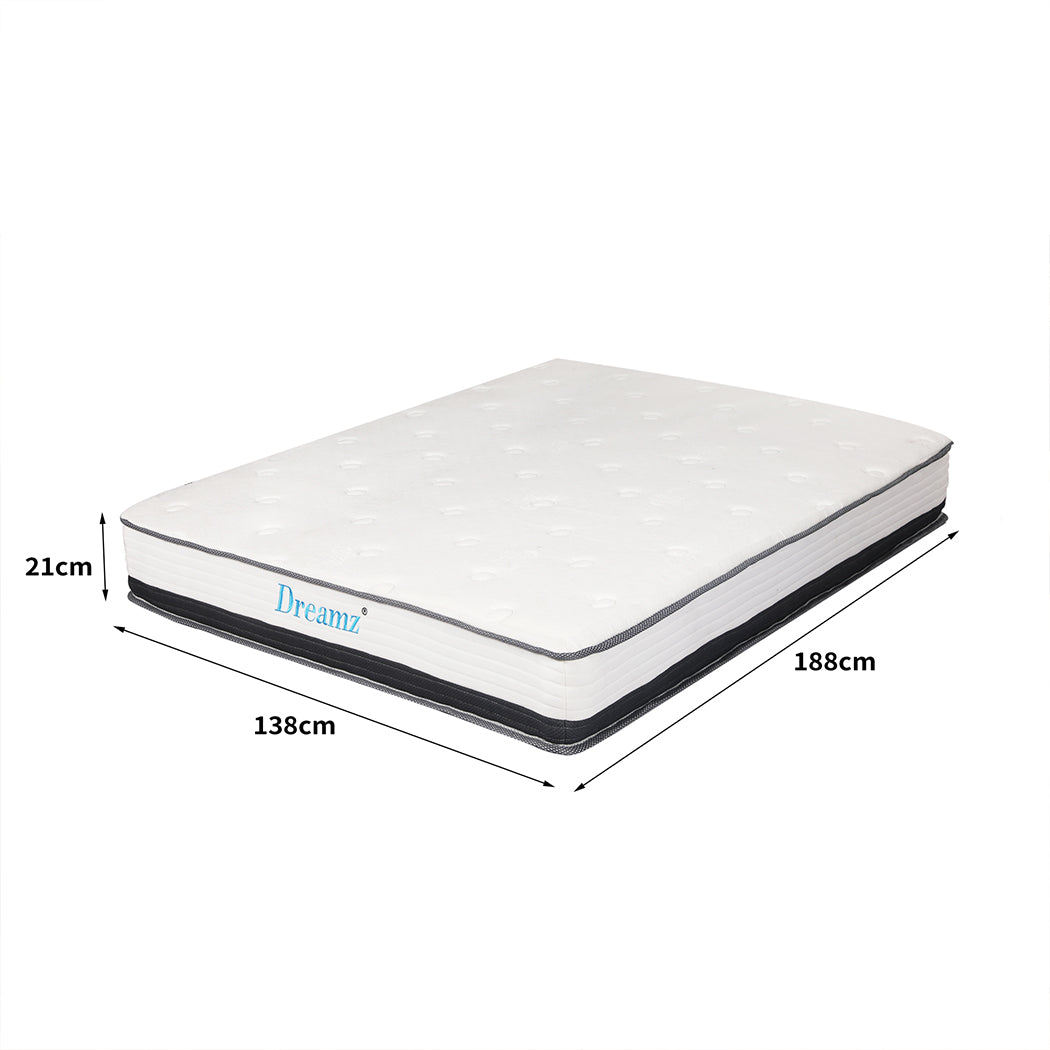 Dreamz Pocket Spring Mattress HD Foam Double