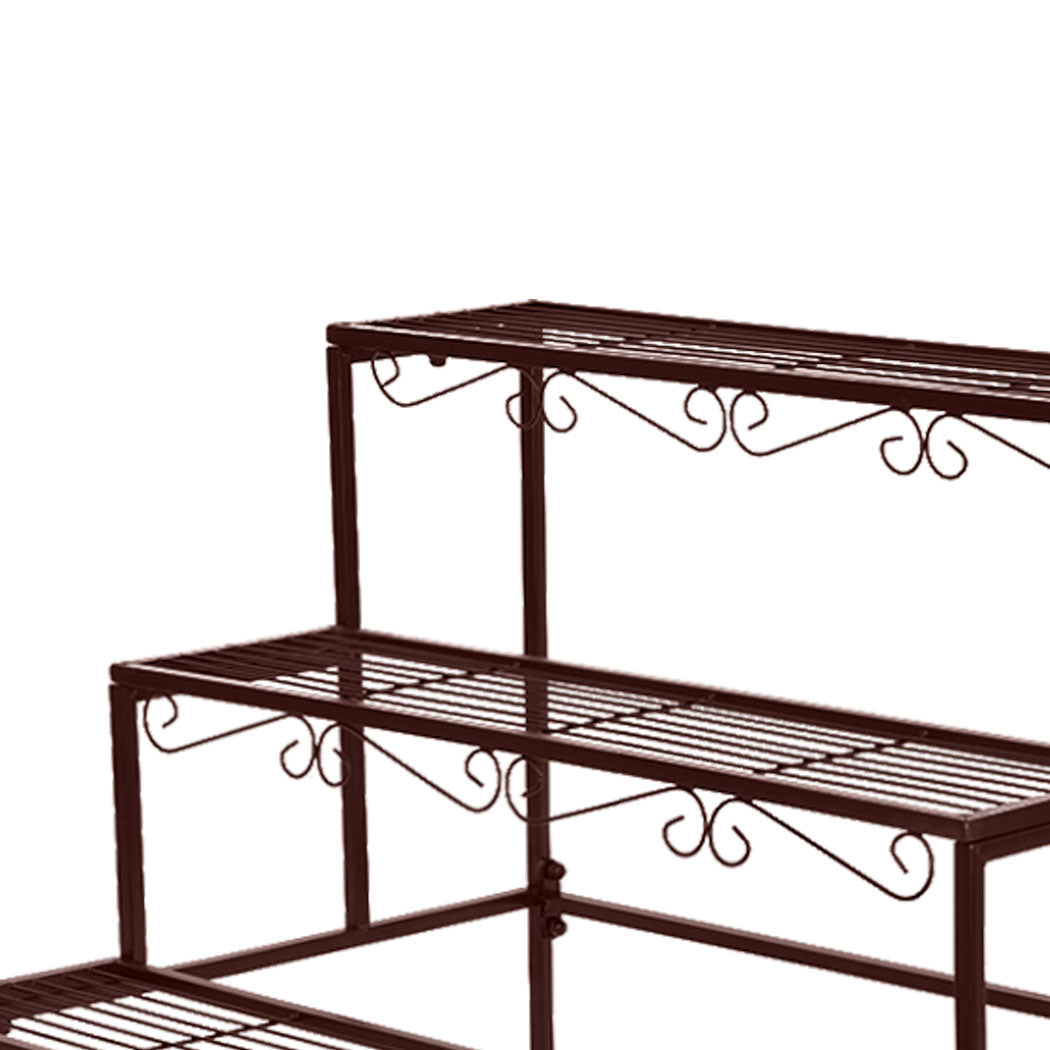 Levede Plant Stand 3 Tier Rectangle