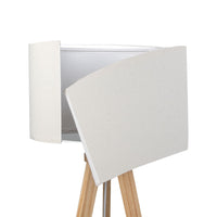 EMITTO Tripod Floor Lamp with Shelf