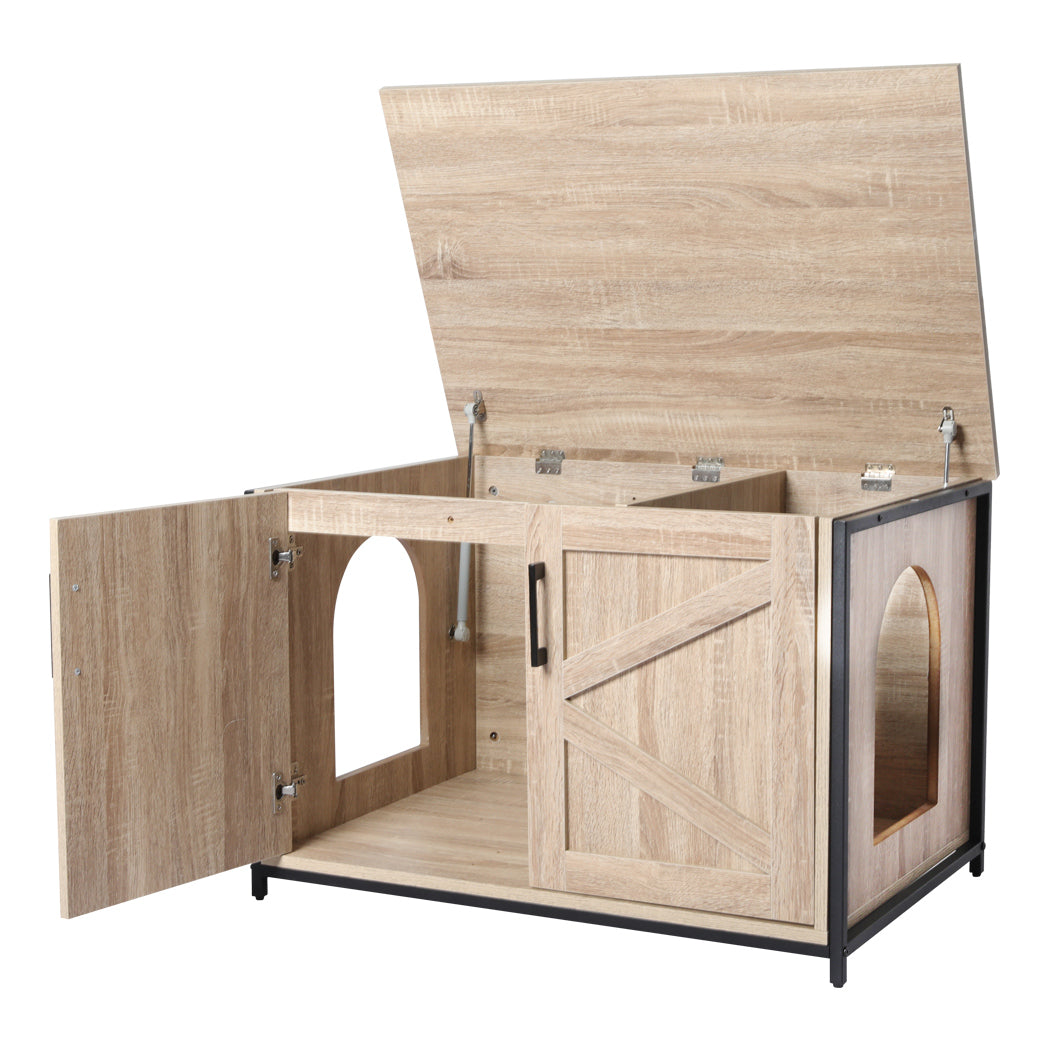 PaWz Enclosed Cat Litter Cabinet Box-1942352743071092739