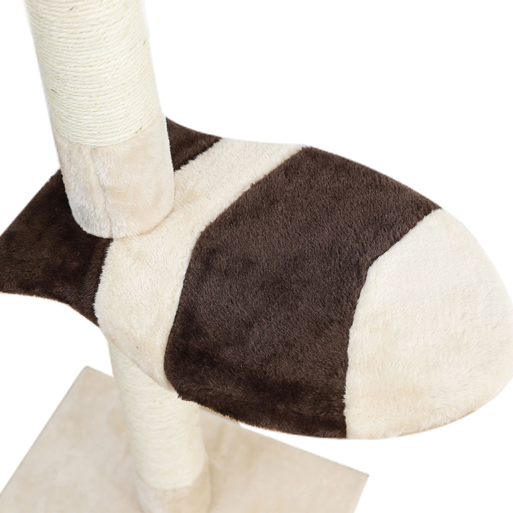 PaWz Cat Scratching Post Tree Condo Beige-1942352735965941763