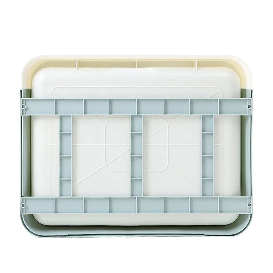 PaWz Foldable Cat Litter Box Tray Enclosed Blue-1942352746543976451