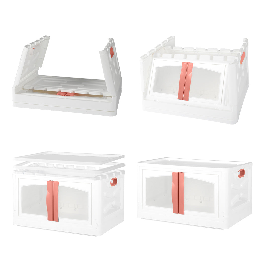 Plastic Storage Containers Stackable Red