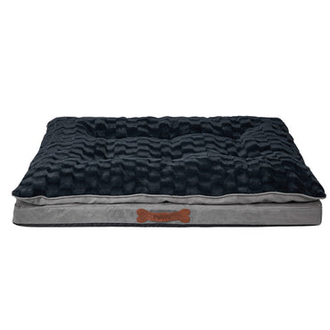Dog Calming Bed Warm Soft Plush Comfy L Grey Large-1942353078384726019