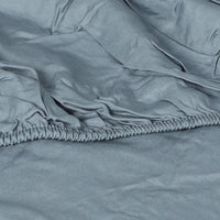 Dreamz 4pcs Queen Size 100% Bamboo Bed Sheet Set in Grey Colour