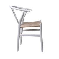 Levede 2x Dining Chairs Wooden Hans White