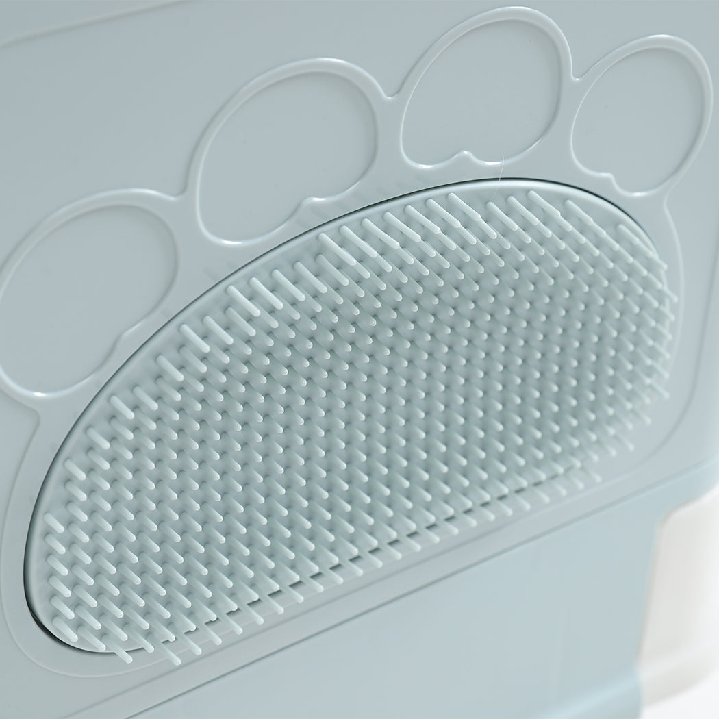 PaWz Foldable Cat Litter Box Tray Enclosed Blue-1942352746543976452