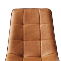 Levede 4x Dining Chairs Kitchen Chair Brown Faux Leather