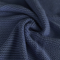 DreamZ Knitting Throw Blanket Cushion Navy