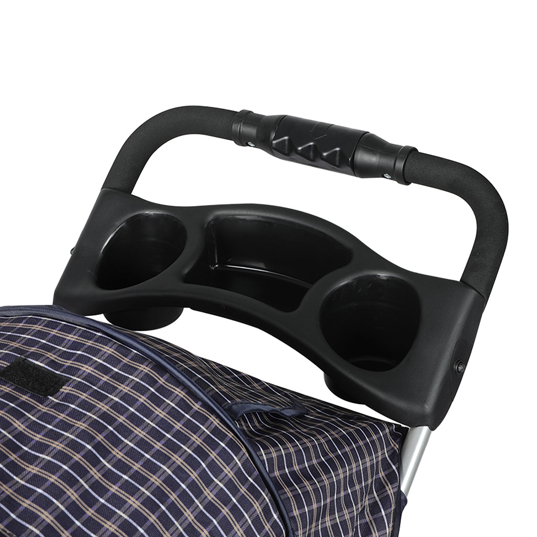 PaWz Large Pet Stroller Dog Cat Carrier Plaid-1942352820149817348