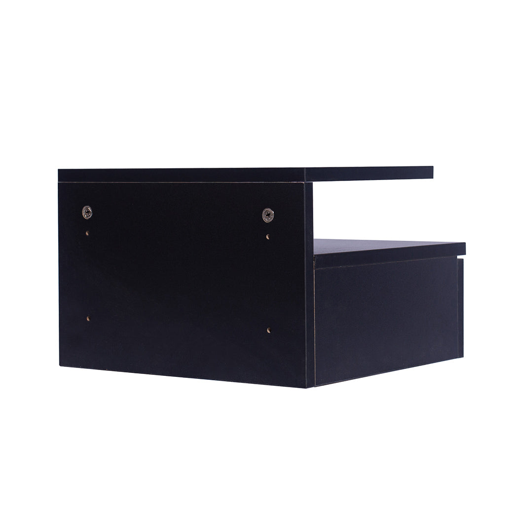 Levede 2x Bedside Tables Side Table Black