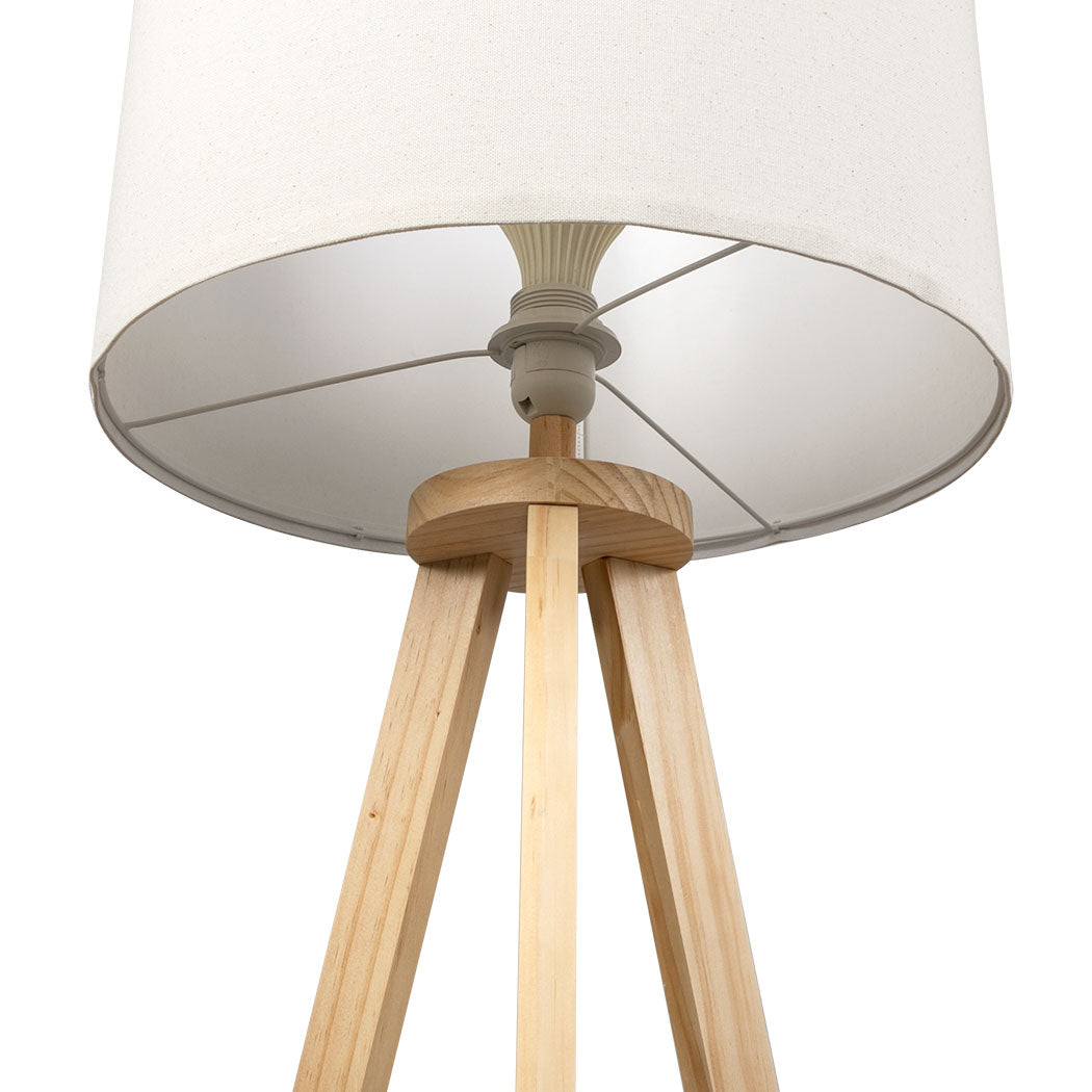 EMITTO Tripod Floor Lamp with Shelf