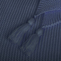 DreamZ Knitting Throw Blanket Cushion Navy