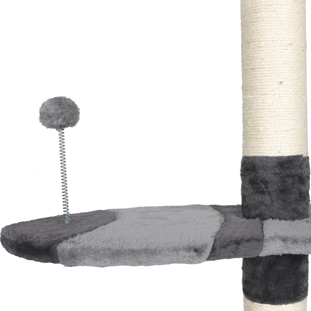 PaWz Cat Scratching Post Tree Condo Grey-1942352736225988613