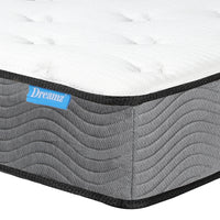 Dreamz Spring Mattress Pocket Bed Top King Single