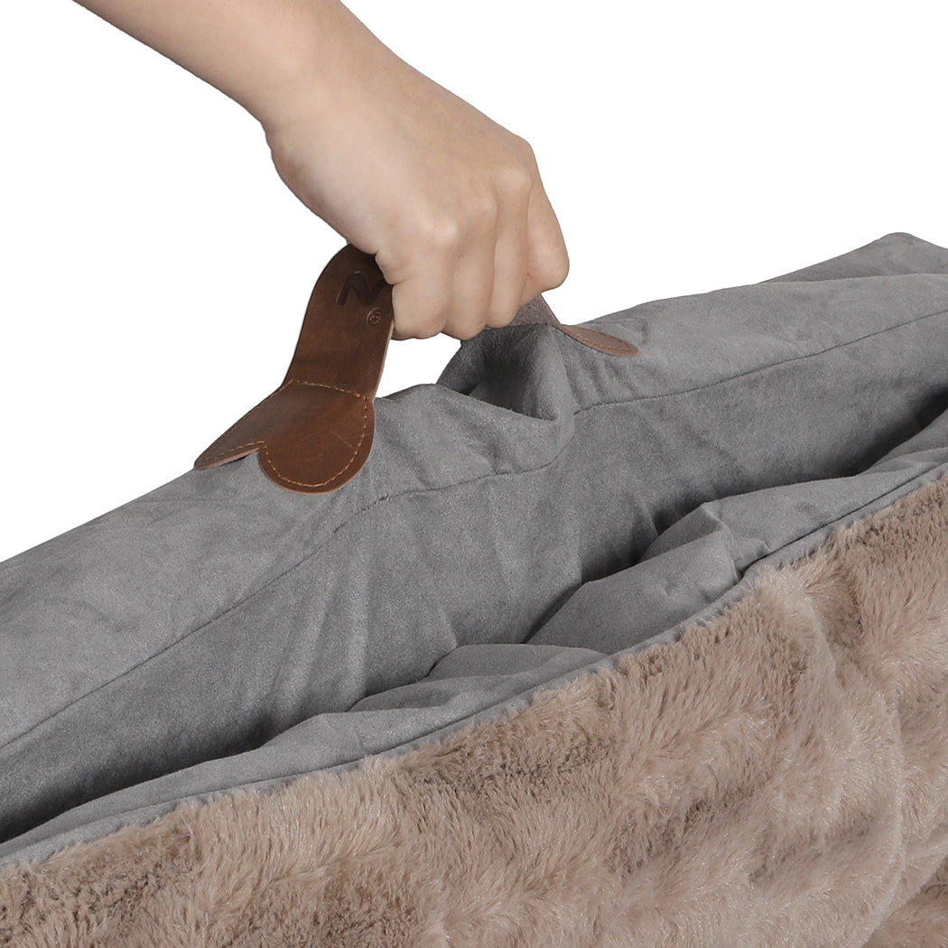 PaWz Dog Calming Bed Pet Cat Removable L Khaki Large-1942353078560886789