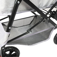 PaWz Pet Stroller Pram Dog Carrier Trailer Grey-1942352821517160453