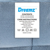 DreamZ Quilt Doona Comforter Blanket Blue King