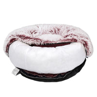 PaWz Pet Bed Cat Dog Donut Nest Calming M Pink Medium-1942353071115997189