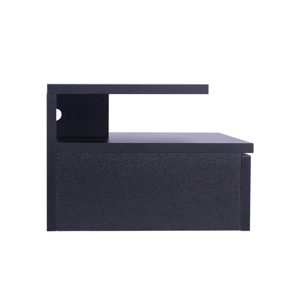 Levede 2x Bedside Tables Side Table Black