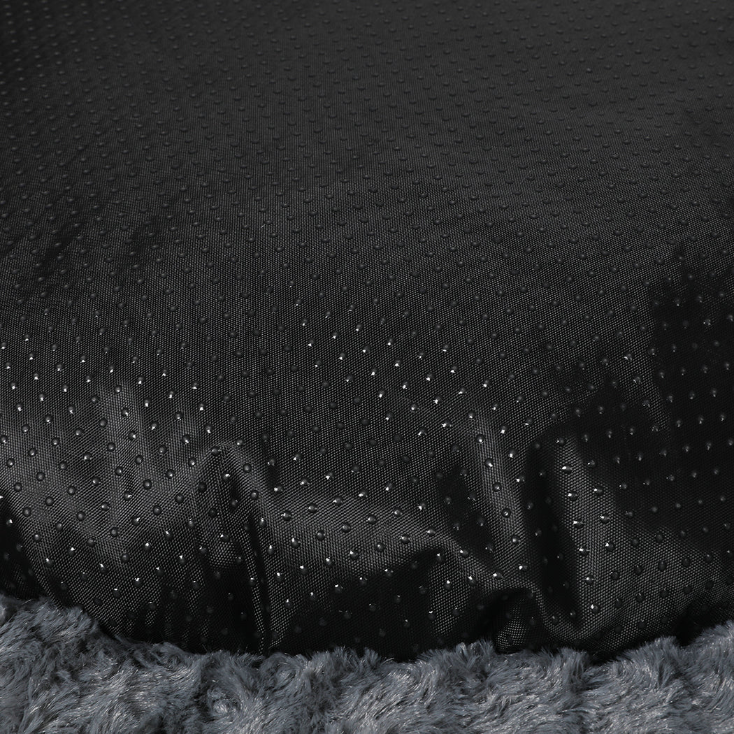 PaWz Calming Dog Bed Warm Soft Plush XL Dark Grey X-Large-1942352745151467525