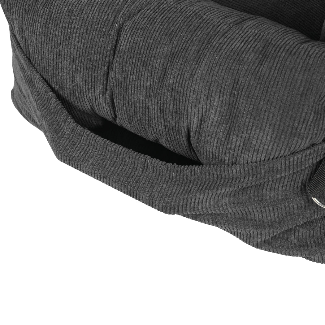 PaWz Pet Car Booster Seat Dog Protector L Grey Large-1942352753179365381