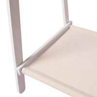 Levede Clothes Rack Wooden Wardrobe White