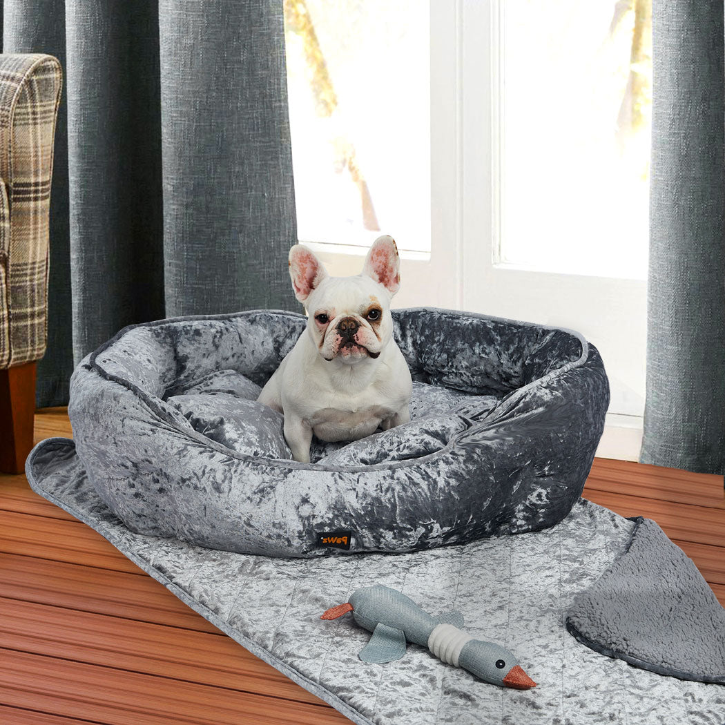 PaWz Pet Bed Set Dog Cat Quilted Blanket-1942353633144344582