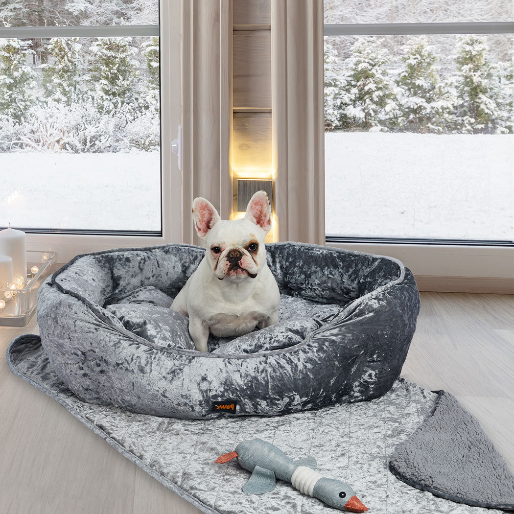 PaWz Pet Bed Set Dog Cat Quilted Blanket-1942353633144344583