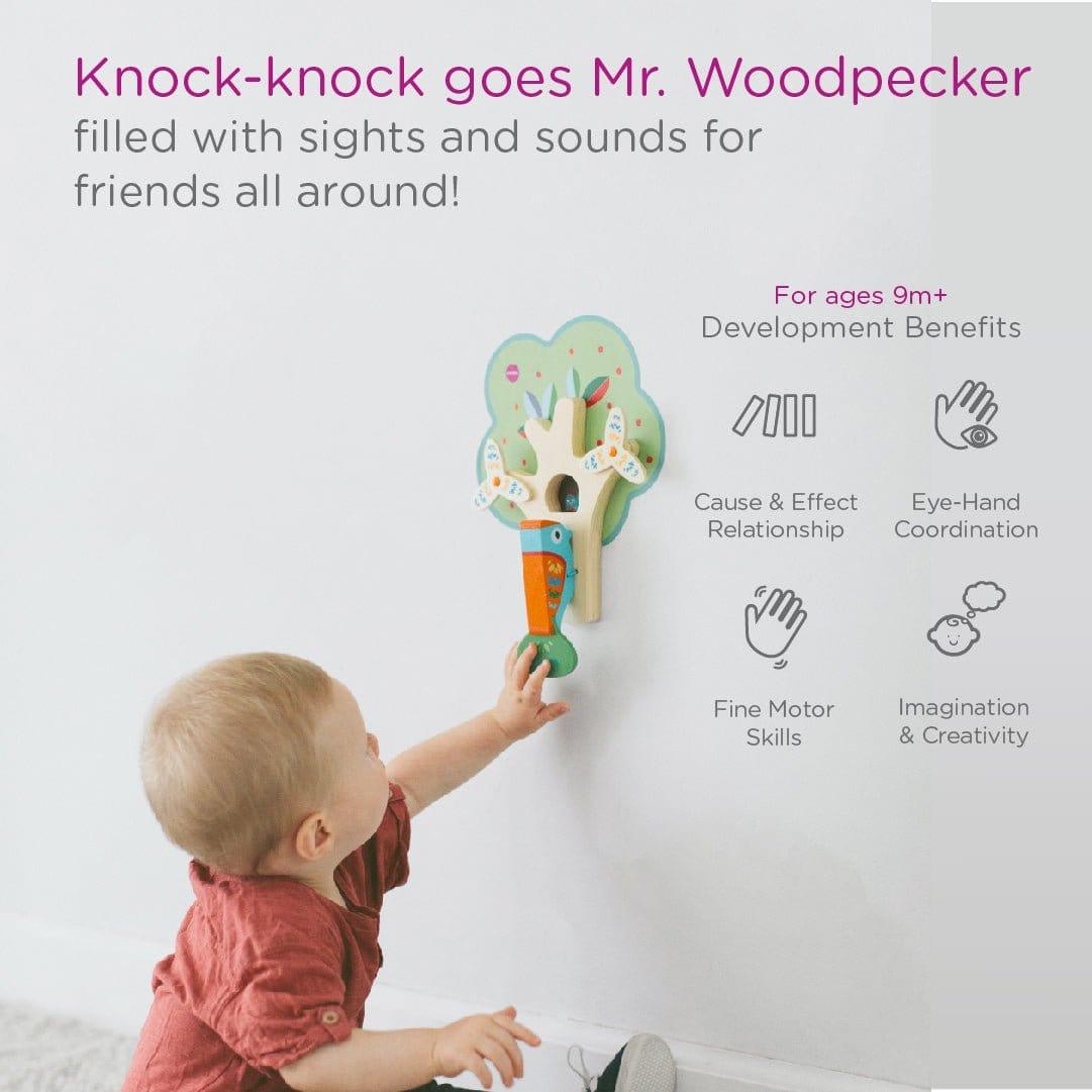 Oribel VertiPlay Wall Toy: Busy Woodpecker knocker