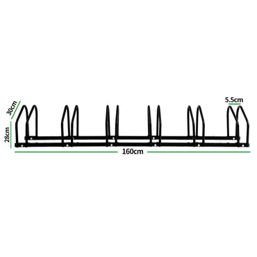 6 Bikes Stand Bicycle Bike Rack Floor