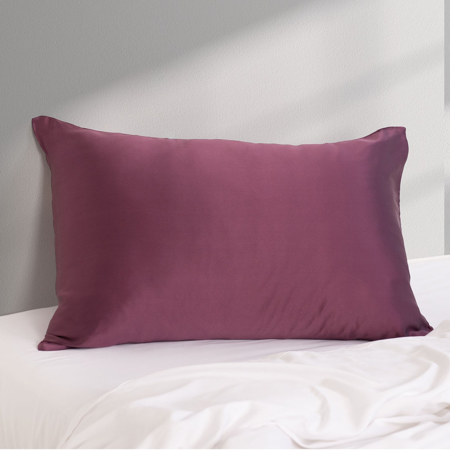 Pure Silk Pillow Case by Royal Comfort (Single Pack) - Malaga Wine