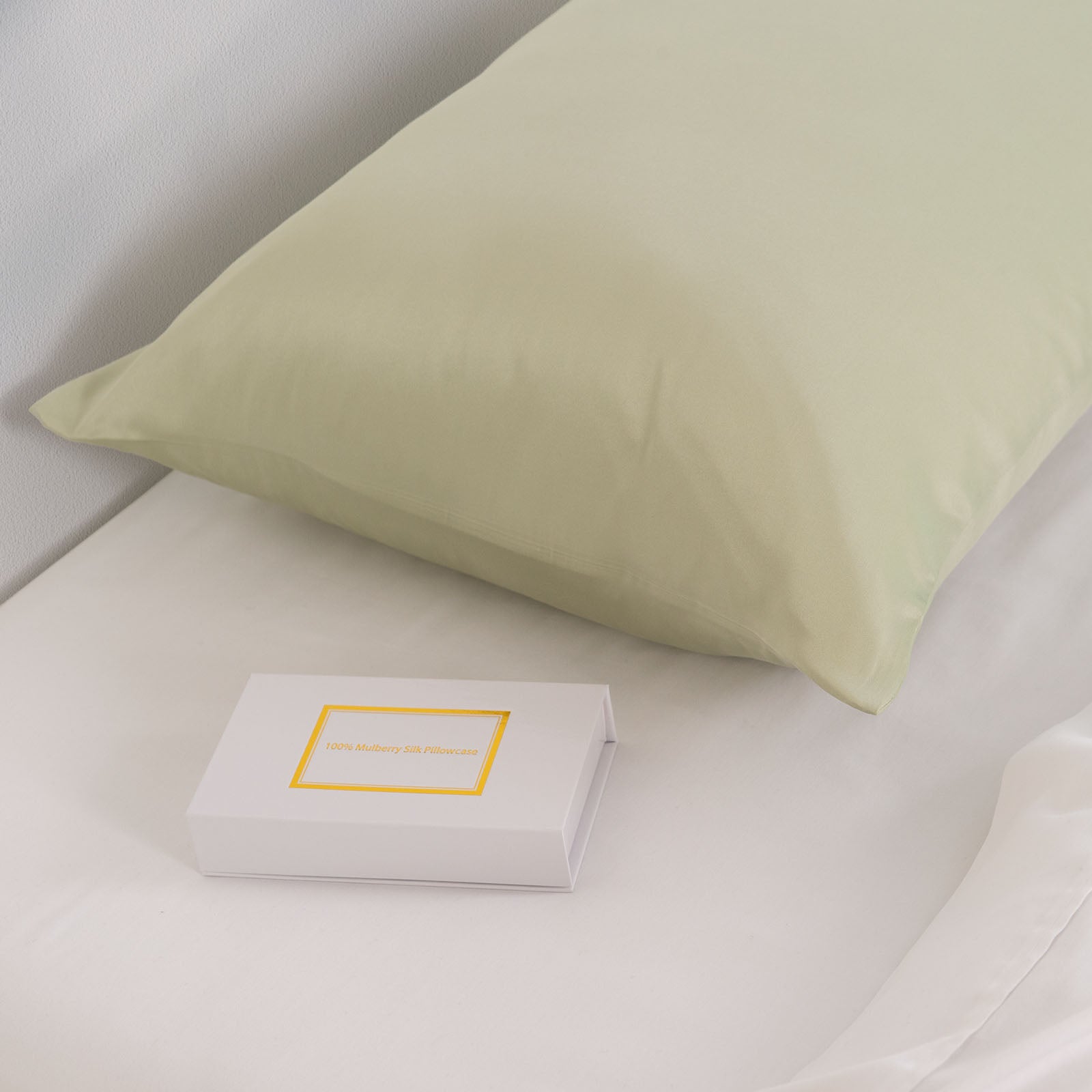 Pure Silk Pillow Case by Royal Comfort (Single Pack) - Sage