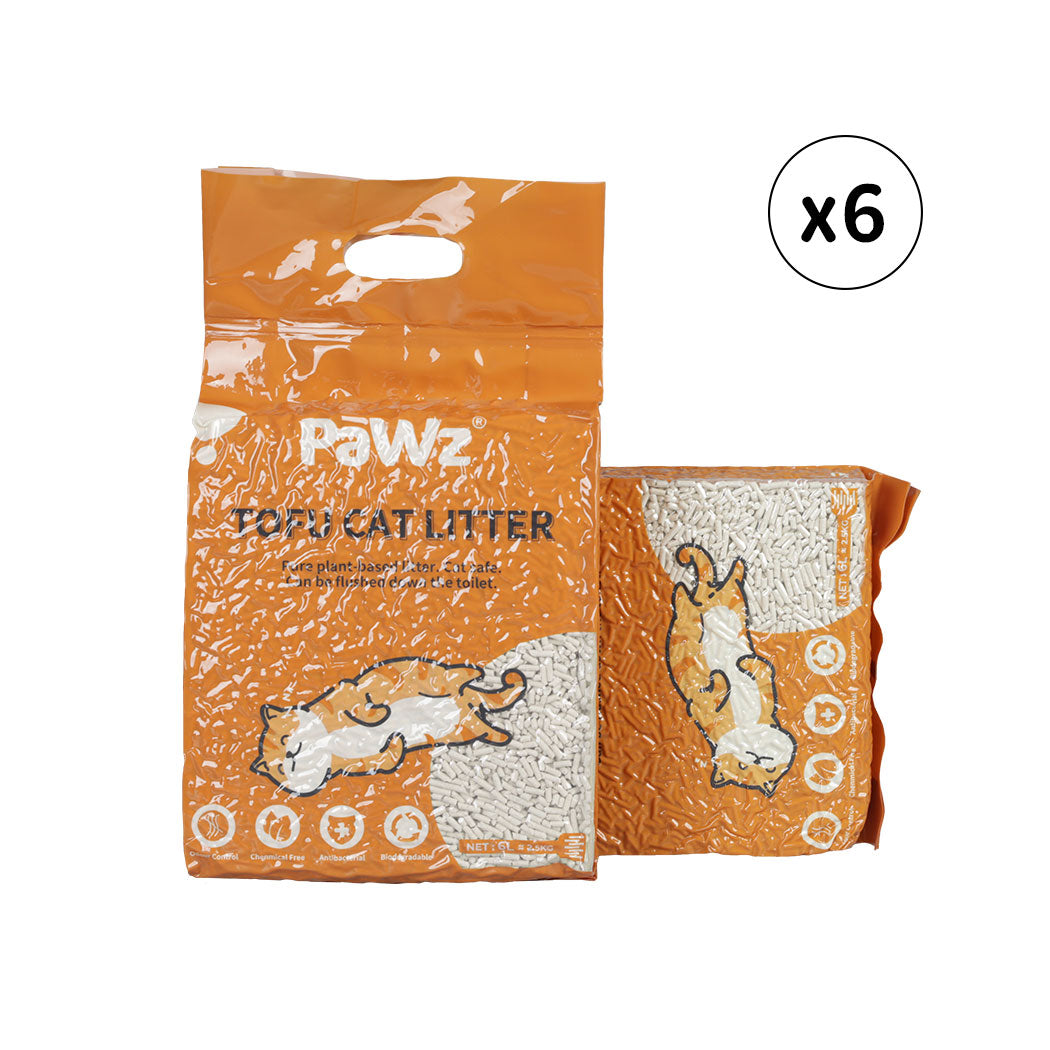 PaWz 2.5kg Tofu Cat Litter Clumping Natural