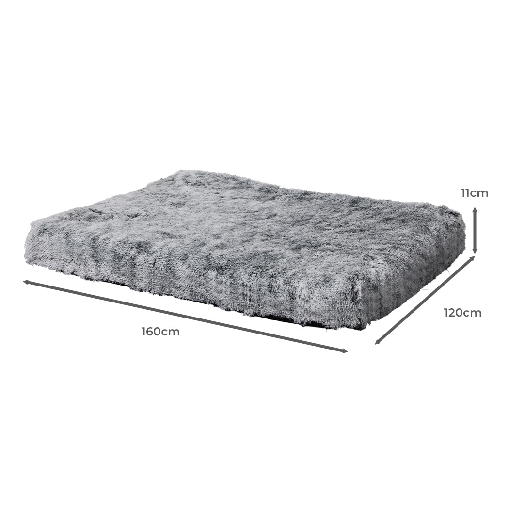 PaWz Replaceable Pet Bed Cover Plush XXL Charcoal XX-Large