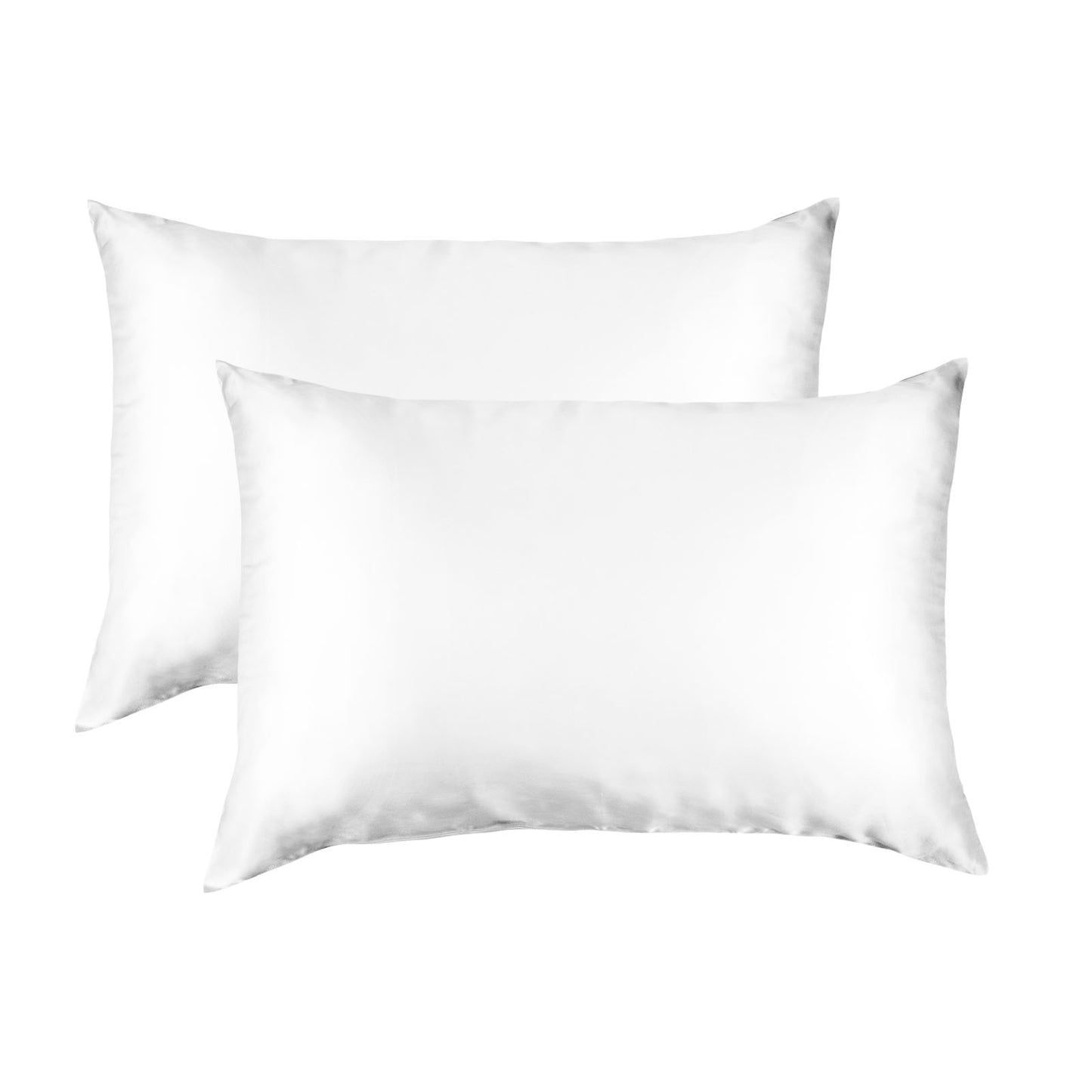 MULBERRY SILK PILLOW CASE TWIN PACK - SIZE: 51X76CM - WHITE