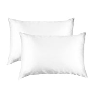 MULBERRY SILK PILLOW CASE TWIN PACK - SIZE: 51X76CM - WHITE